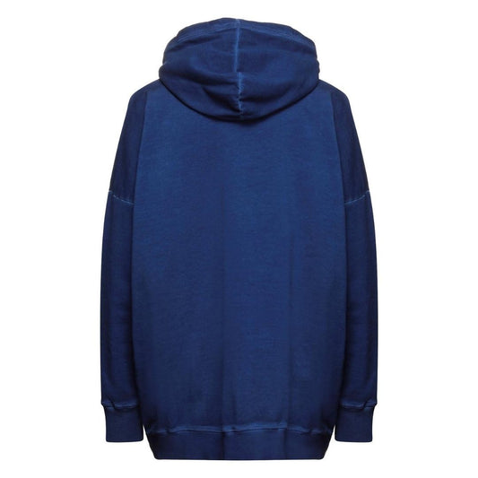 Dsquared2 Born To Be A Fighter Oversize Blue Hoodie
